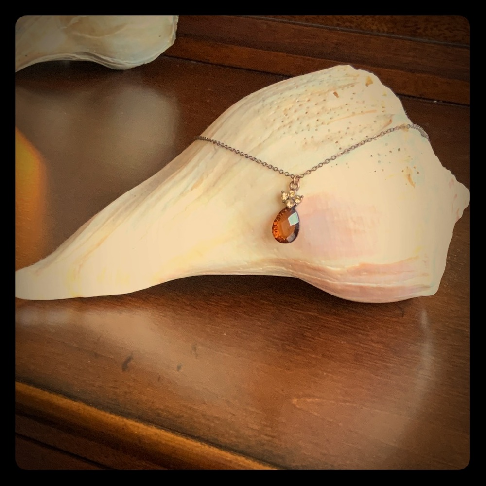 Amber Colored Necklace